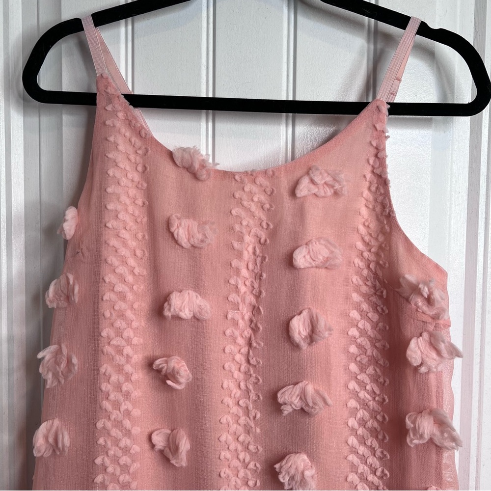 Pink Lily Women’s Textured Ruffle Adjustable Straps Mini Dress. Medium. NWOT - Picture 5 of 14